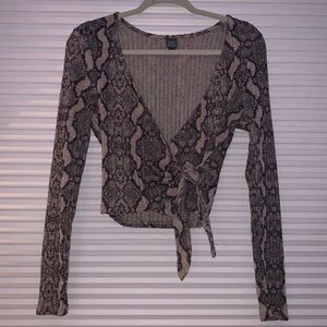 Wild Fable Snake Skin Shirt